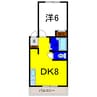 ファインハイツ富吉 1DKの間取り