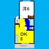 ファインハイツ富吉 1DKの間取り