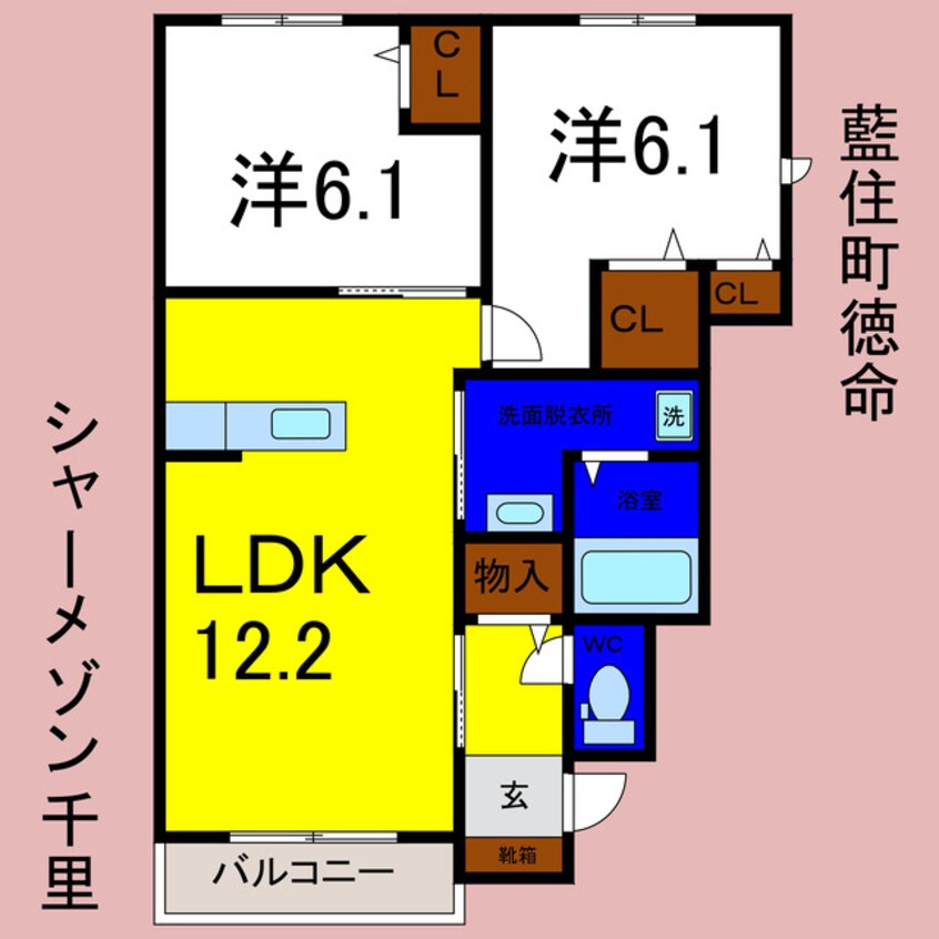 間取図 シャーメゾン千里