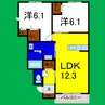 シャーメゾン千里 2LDKの間取り
