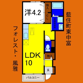 間取図 フォレスト風雅
