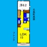 フレンテ 1LDKの間取り
