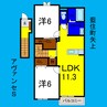 アヴァンセＳ 2LDKの間取り