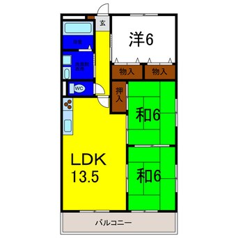 間取図 グランステイツ松茂