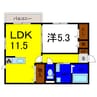 ＷＩＴ ＣＵＢＥ Ａ 1LDKの間取り