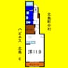 ハピネス北島Ｅ 1Kの間取り