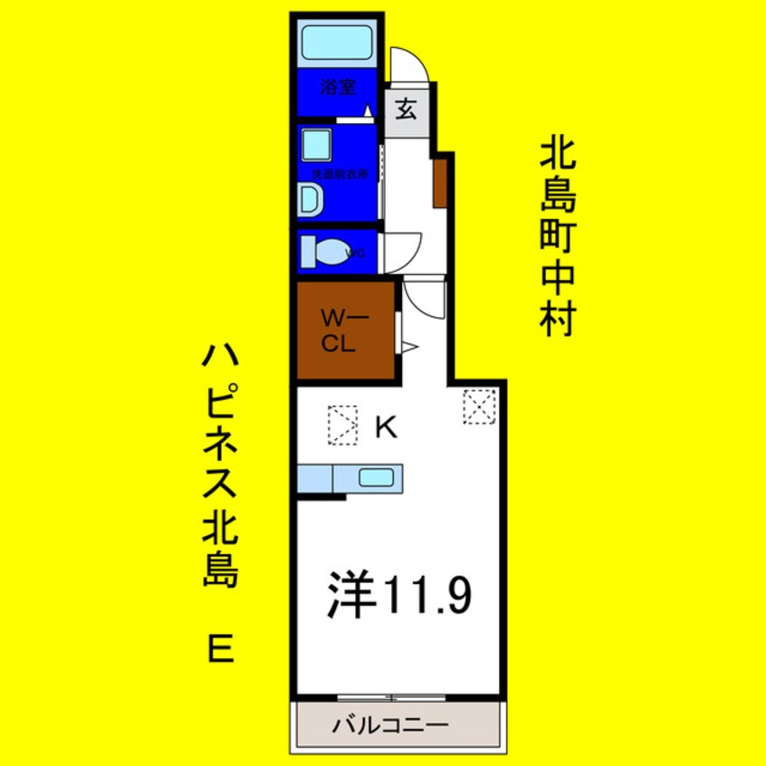 間取図 ハピネス北島Ｅ