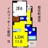 イルフィオーレ藍住Ｂ 1LDKの間取り