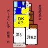 ガーデンヒル藍住Ｂ 2DKの間取り