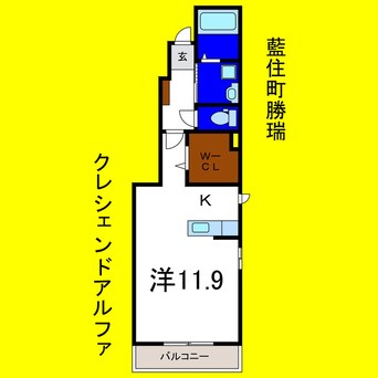 間取図 クレシェンドアルファ