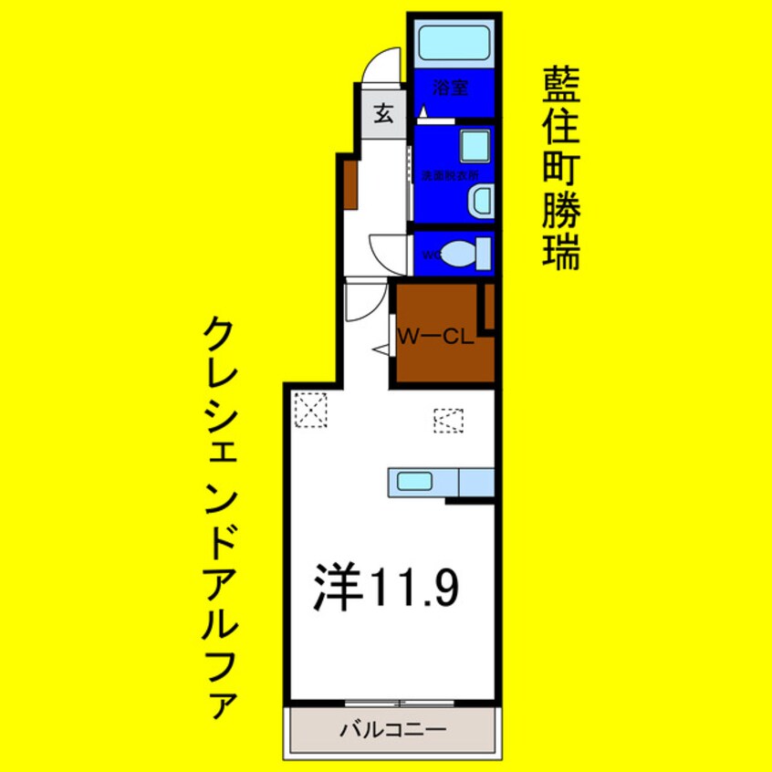 間取図 クレシェンドアルファ