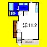 アイクオーレ 1Kの間取り