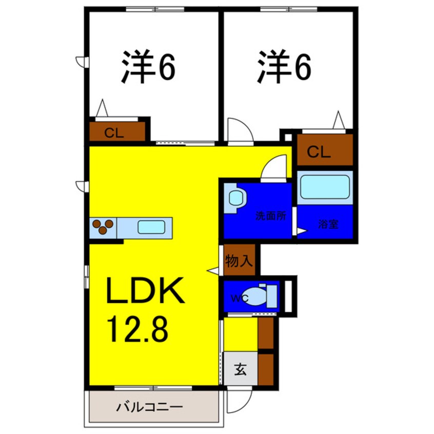 間取図 メゾンパインヒルズ
