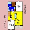 アヴァンサール 2LDKの間取り