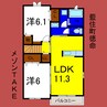 メゾンＴＡＫＥ 2LDKの間取り