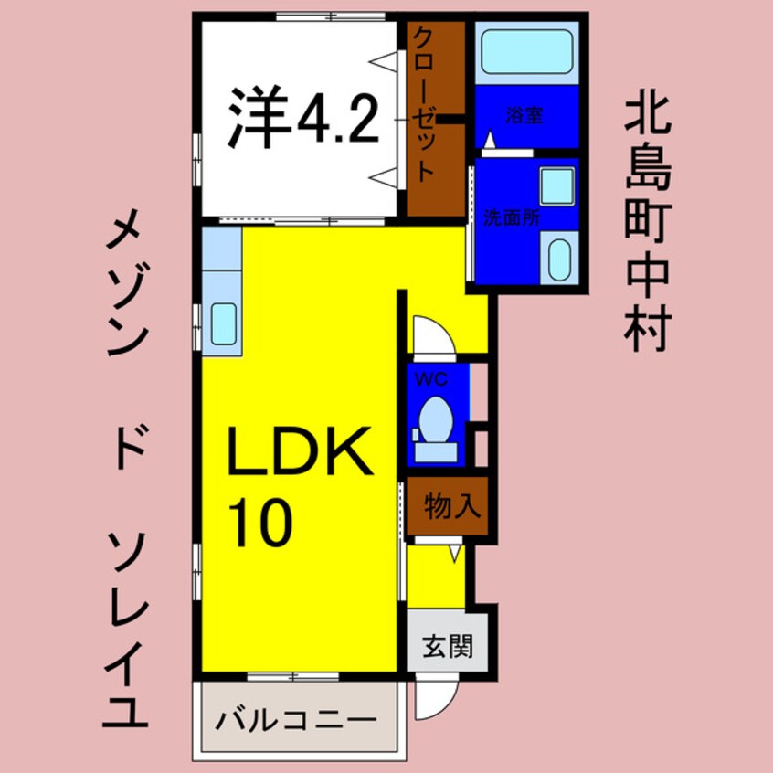 間取図 メゾン　ド　ソレイユ