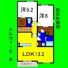 エルヴィータＢ 2LDKの間取り