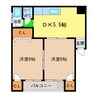 折田ビル 2DKの間取り