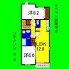 プチメゾンｆｆⅡ 2LDKの間取り