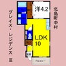 グレイス・レジデンスⅢ 1LDKの間取り