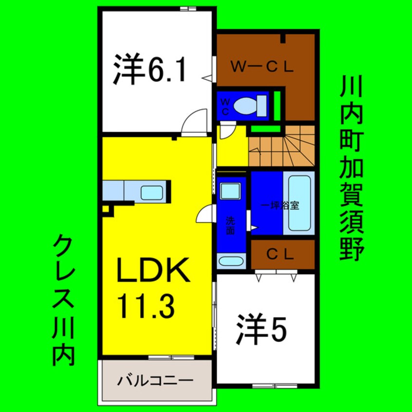 間取図 クレス川内