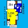 エスペランスαⅡ 1LDKの間取り