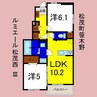 ルミエール松茂西Ⅲ 2LDKの間取り