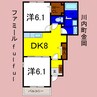 ファミールｆｕｌｆｕｌ　A 2DKの間取り