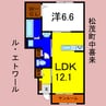 ル・エトワール 1LDKの間取り