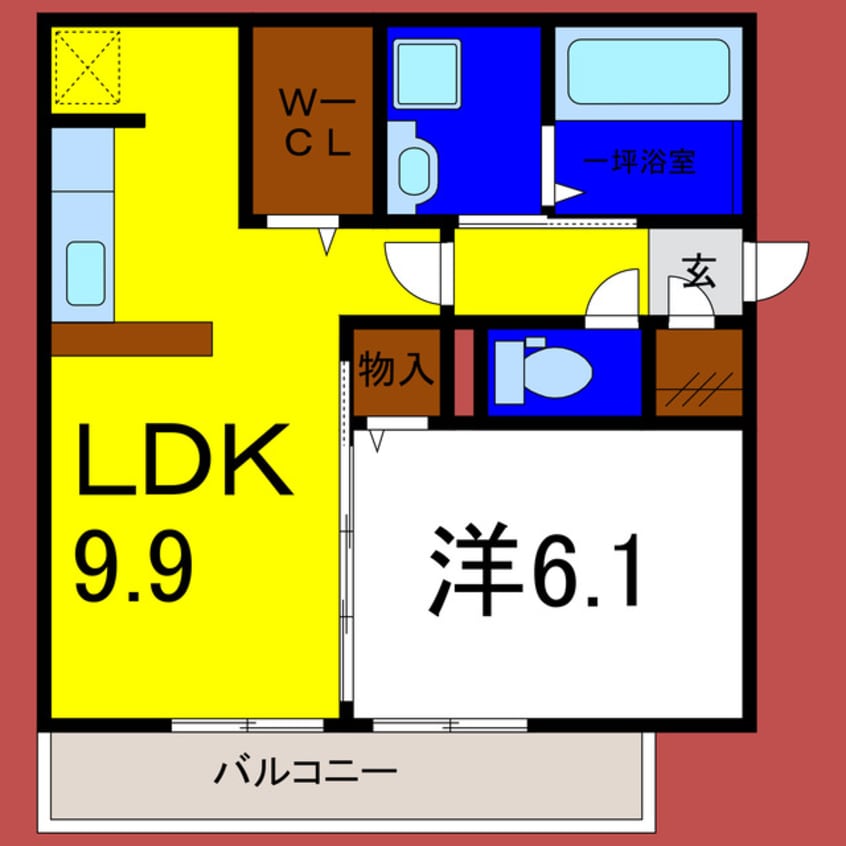 間取図 アムール21Ｆ