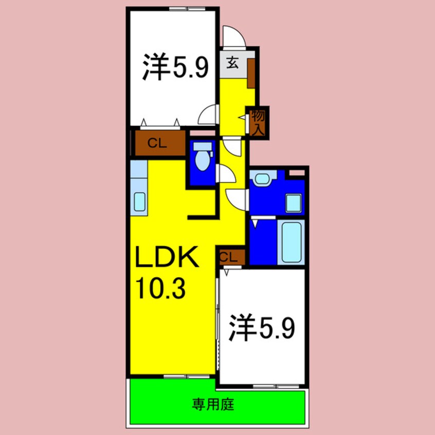 間取図 グランピアス笹木野Ⅰ