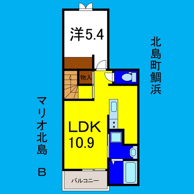 間取り図 マリオ北島Ｂ