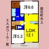 エスポワール・藍 2LDKの間取り