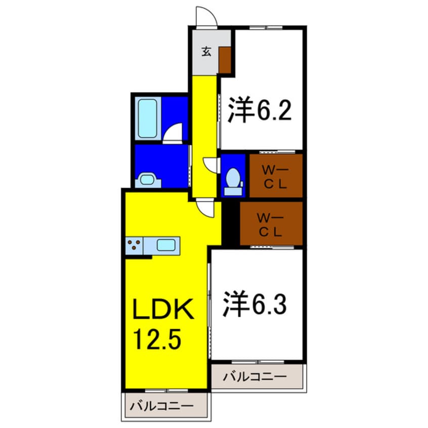 間取図 ベレオ北島