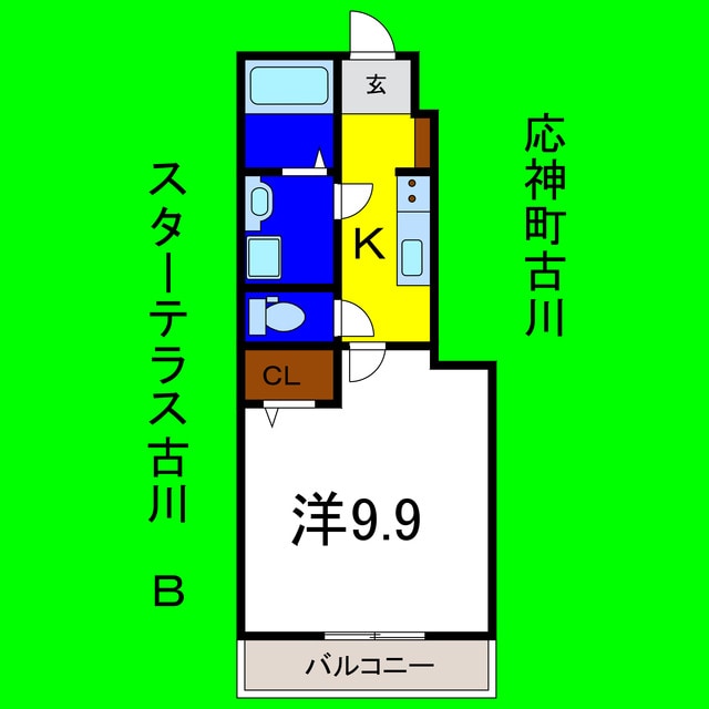 間取り図 スターテラス古川Ｂ