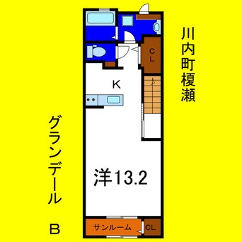 間取図 グランデールＢ