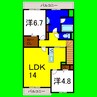 シャーメゾンガーデン松茂Ｂ 2LDKの間取り