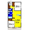 エスペランサ 2LDKの間取り