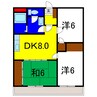 ロマンスハイツ 3DKの間取り