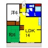 ロマンスハイツ 2LDKの間取り