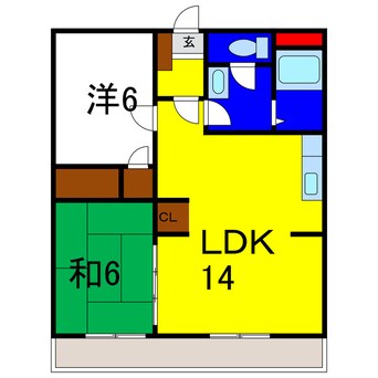 間取図 ロマンスハイツ