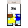 パレス南沖洲 1Kの間取り