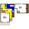 ココカラハウス川内 1SKの間取り