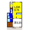 ピース・クレアＣ 1LDKの間取り