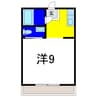 AZUL・LEAO 1Kの間取り