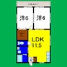 YK+ホーム 2LDKの間取り