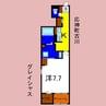 グレイシャス 1Kの間取り