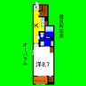 オーバラル 1Kの間取り