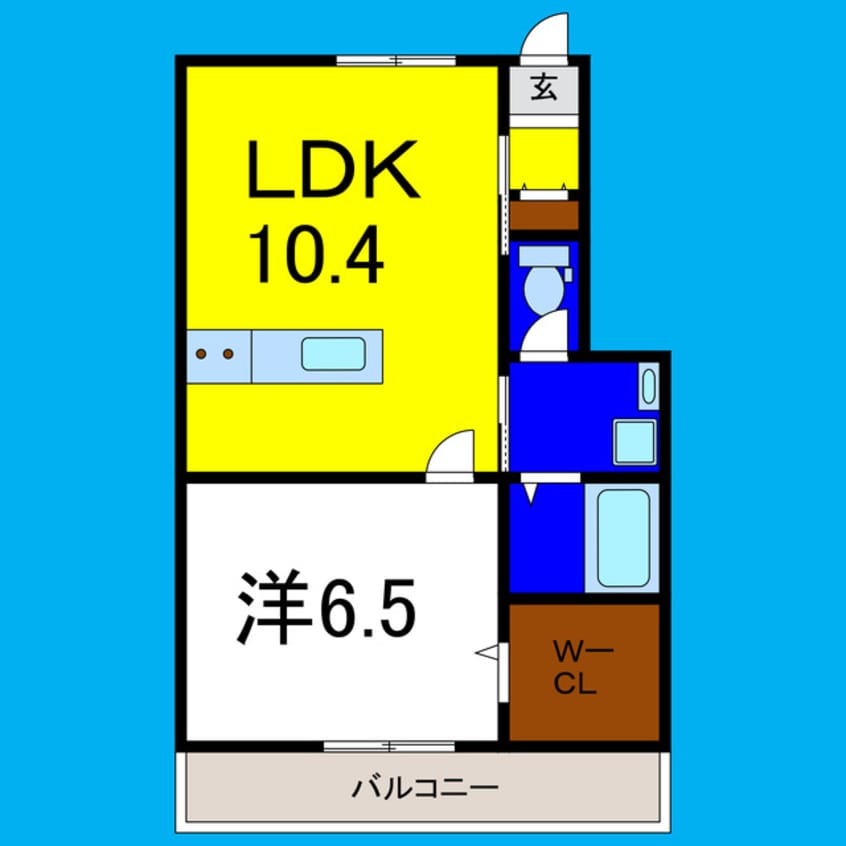 間取図 ピーススクエア笹木野B棟