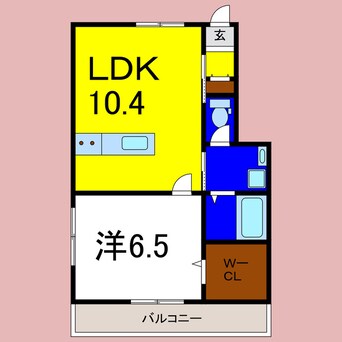 間取図 ピーススクエア笹木野B棟